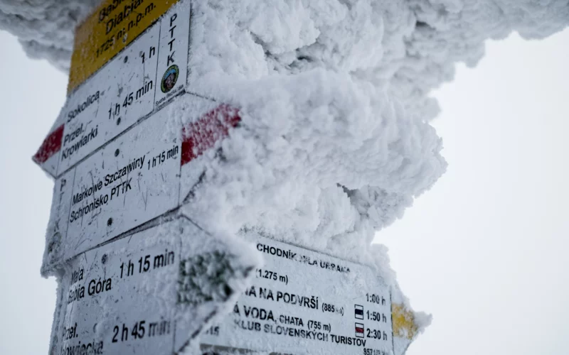 Szlaki dla skiturowcóww na Babiej Górze.